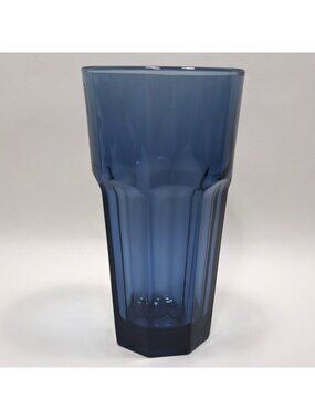 Libbey Duratuff Gibraltar Dusky Blue Cooler Glass Vintage